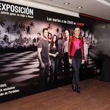 La presentadora Raquel Sánchez Silva en la exposición de perdidos