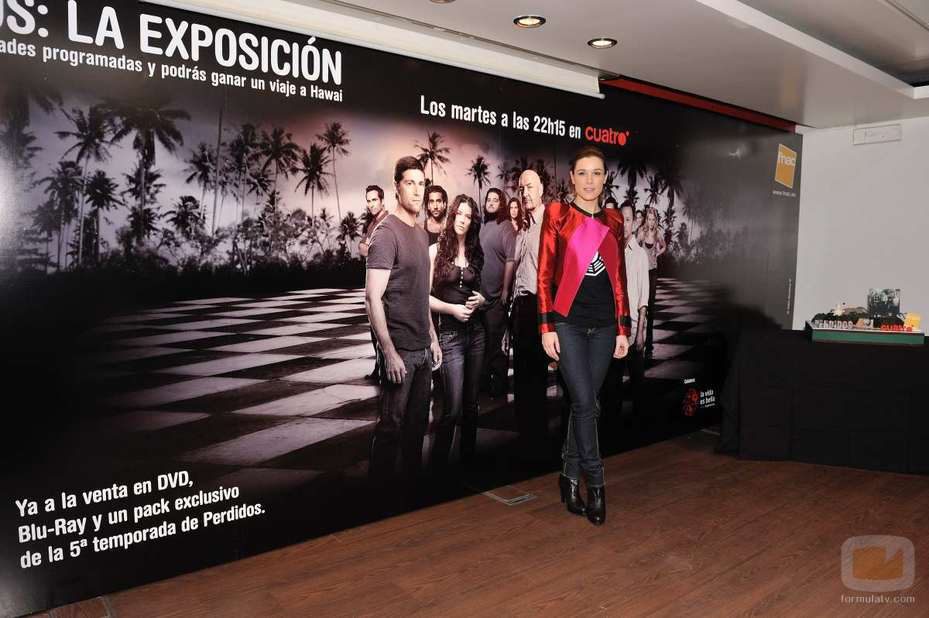 La presentadora Raquel Sánchez Silva en la exposición de perdidos