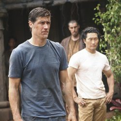 Matthew Fox y Daniel Dae Kim en la sexta temporada de 'Perdidos'