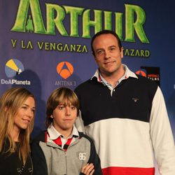 Fran Murcia y su hijo en la première