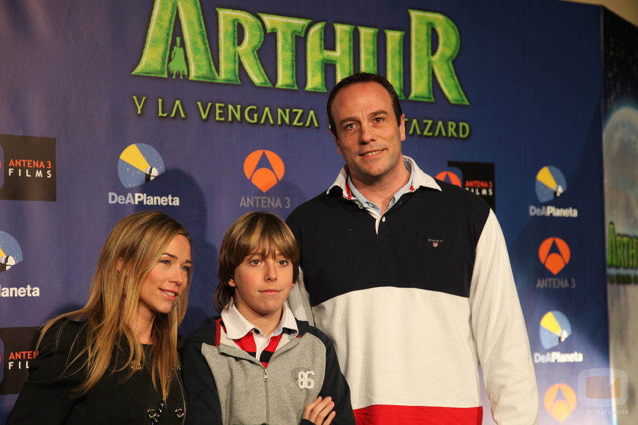 Fran Murcia y su hijo en la première