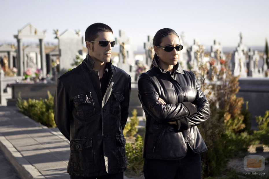 Pablo y Aurora en el entierro de Jorge Vega