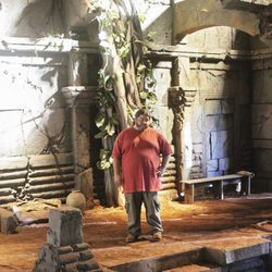 Hurley en el Templo en el capítulo 'El Faro'