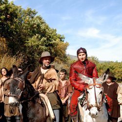 Satur y Francisco Pulido en "Águila Roja"