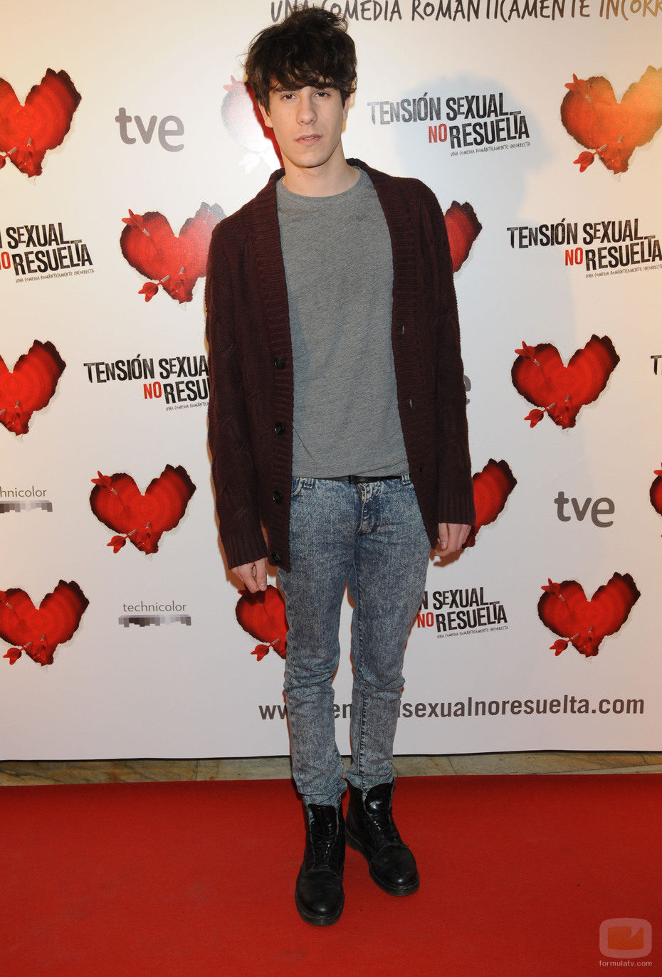 Javier Calvo en la première de la nueva película de Miguel Ángel Lamata