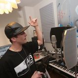 Culebra en el estudio de grabación