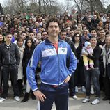 Foto de familia tras la promo de 'Aída'