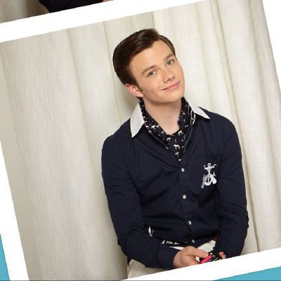 Chris Colfer en el fotomatón de 'Glee'