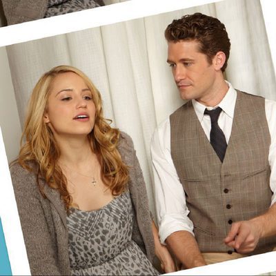 Dianna Agron y Matthew Morrison en el fotomatón