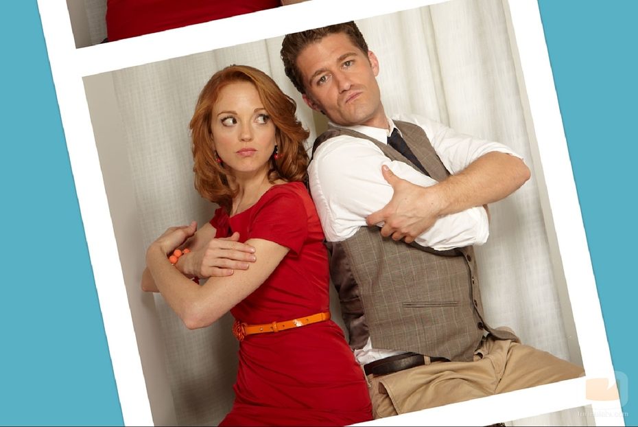 Jayma Mays y Matthew Morrison de malotes
