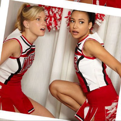 Heather Morris y Naya Rivera sorprendidas