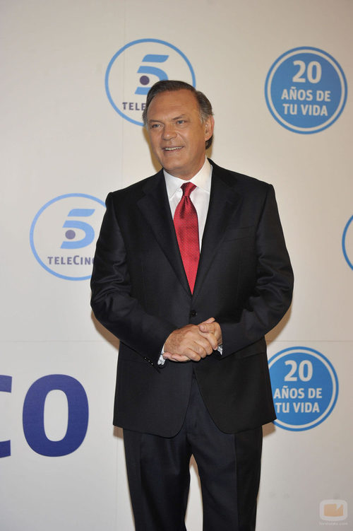 Pedro Piqueras en la gala de Telecinco