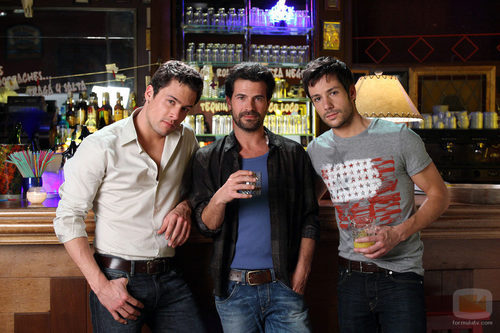 Roger Berruezo, Rodolfo Sancho y Alejandro Albarracín