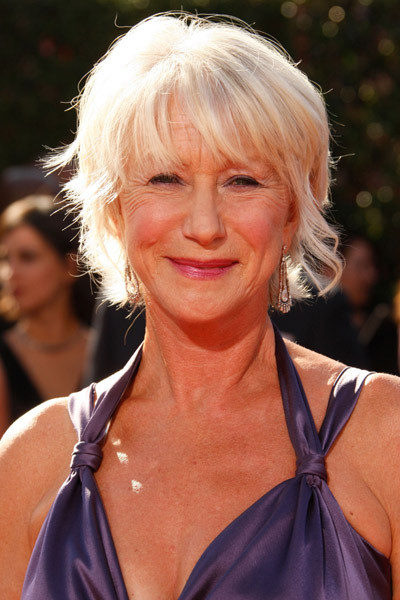 Helen Mirren posa en la gala de los Emmy del 2007