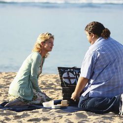 Picnic de Hurley y Libby en la playa