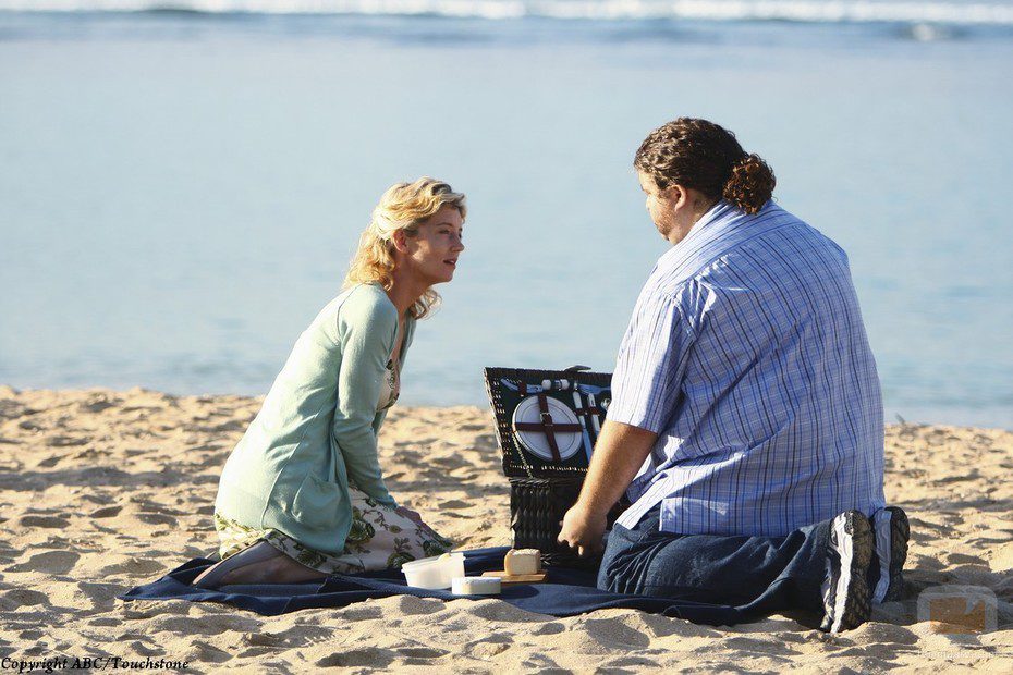 Picnic de Hurley y Libby en la playa