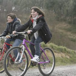 Pedro y Olga en bici