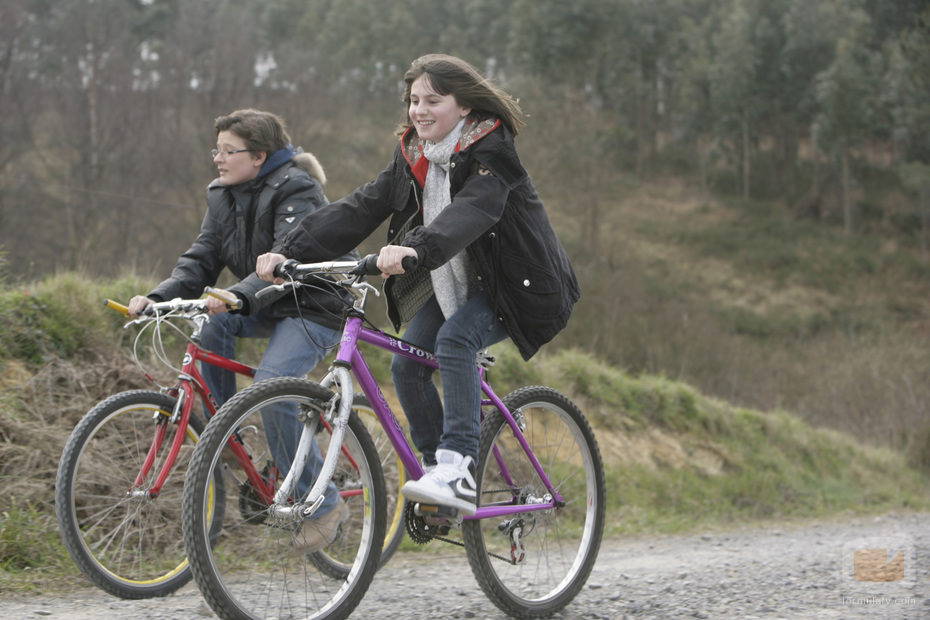 Pedro y Olga en bici