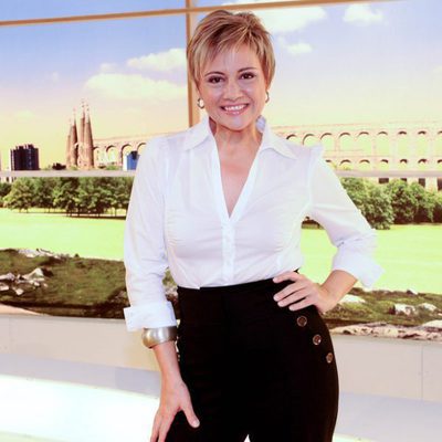Gloria Serra en su nuevo plató