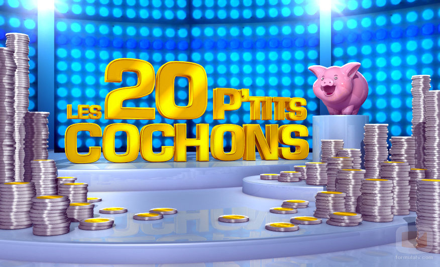 Logotipo de "Les 20 P'tits cochons" (Los 20 cerditos)