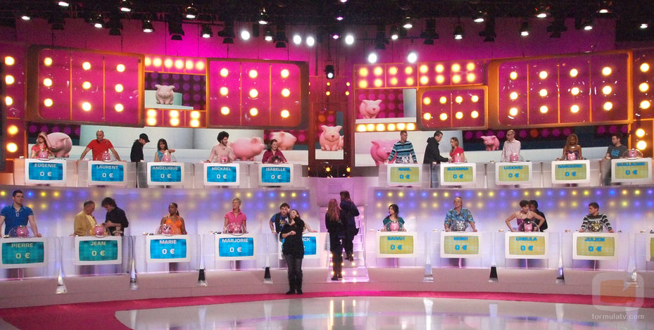 Los concursantes en 'Los 20 cerditos'