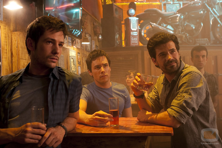 Frank (Alejandro Albarracín), Óscar (Roger Berruezo) y Juan Reyes (Rodolfo Sancho)