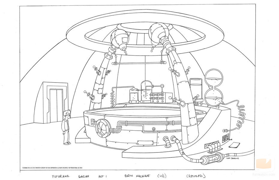 Boceto de la nueva temporada de 'Futurama'