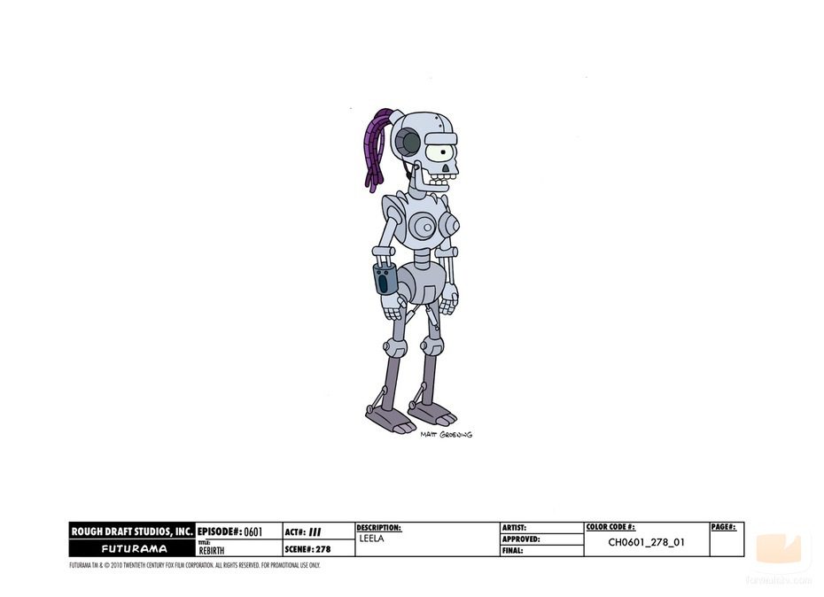 Robot de Leela en 'Futurama'