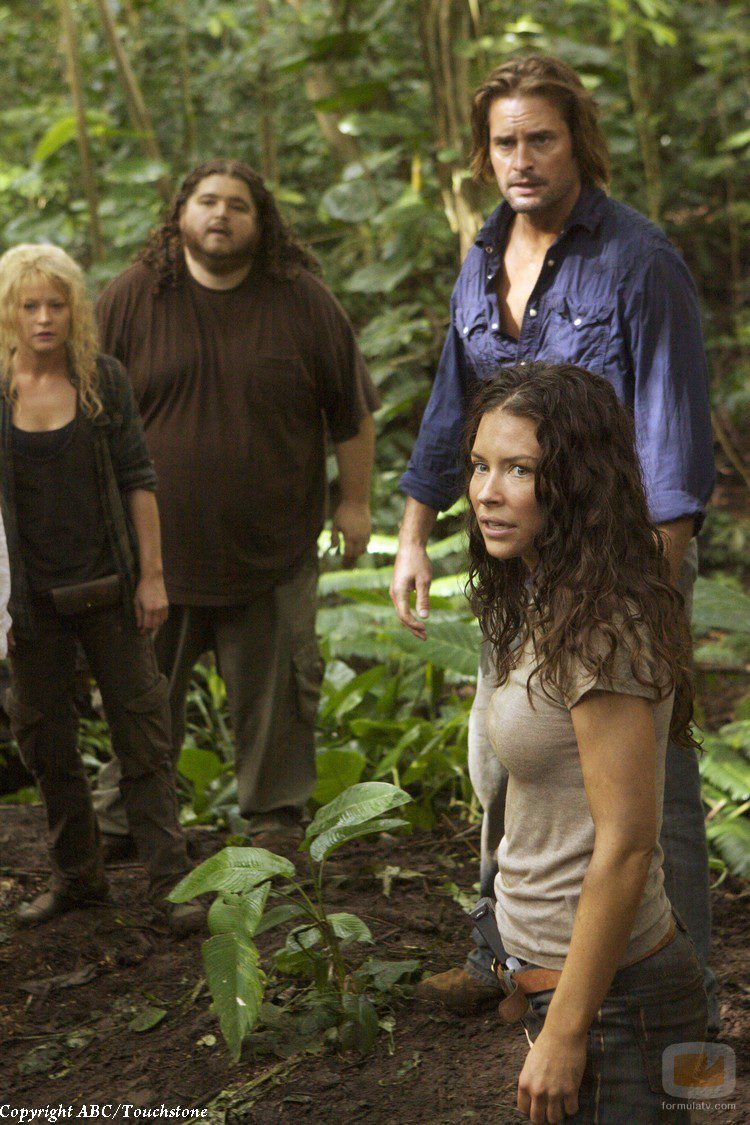 Kate, Claire, Hurley y Sawyer en 'The Candidate'