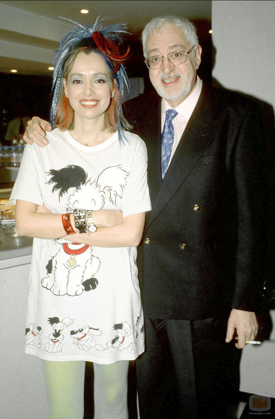 Antonio Ozores con su hija Emma