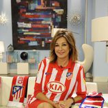 Ana Rosa Quintana apoya al Atlético de Madrid