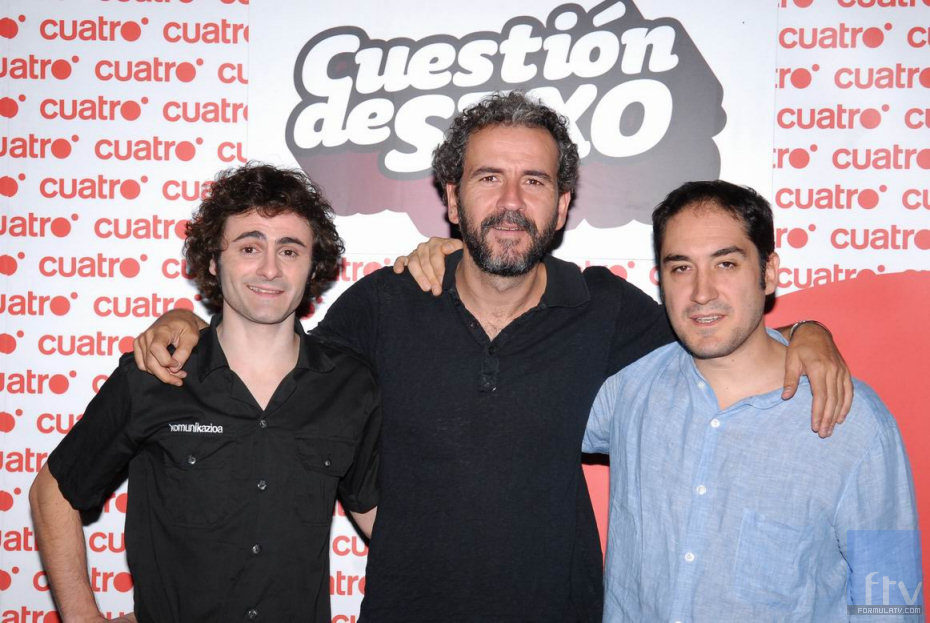 Willy Toledo, Javier Pereira y Alfonso Lara