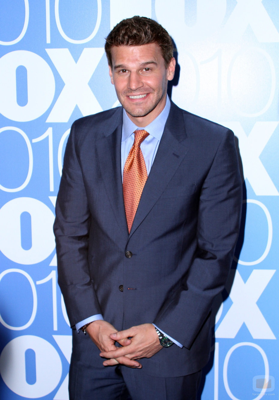 El actor David Boreanaz en los Upfronts de 2010