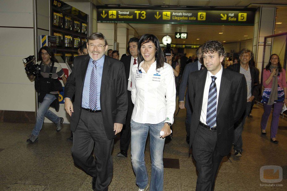 Edurne Pasaban llega a Madrid