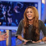 Miley Cyrus se ríe en 'El hormiguero'