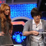 Miley Cyrus observa a Piedrahita