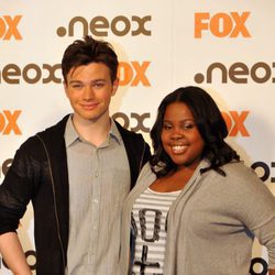 Chris Colfer y Amber Riley en Madrid