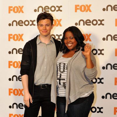 Chris Colfer y Amber Riley
