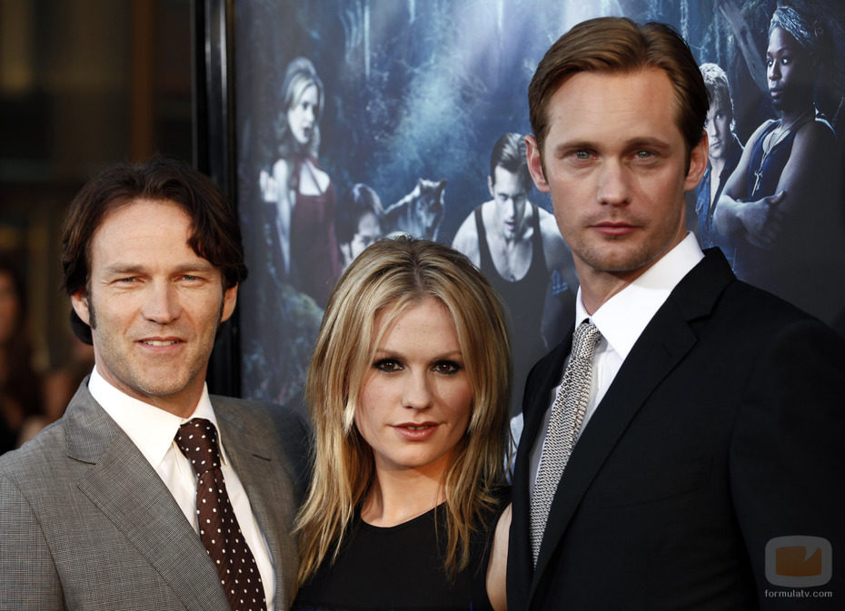 Stephen Moyer, Anna Paquin y Alexander Skarsgard