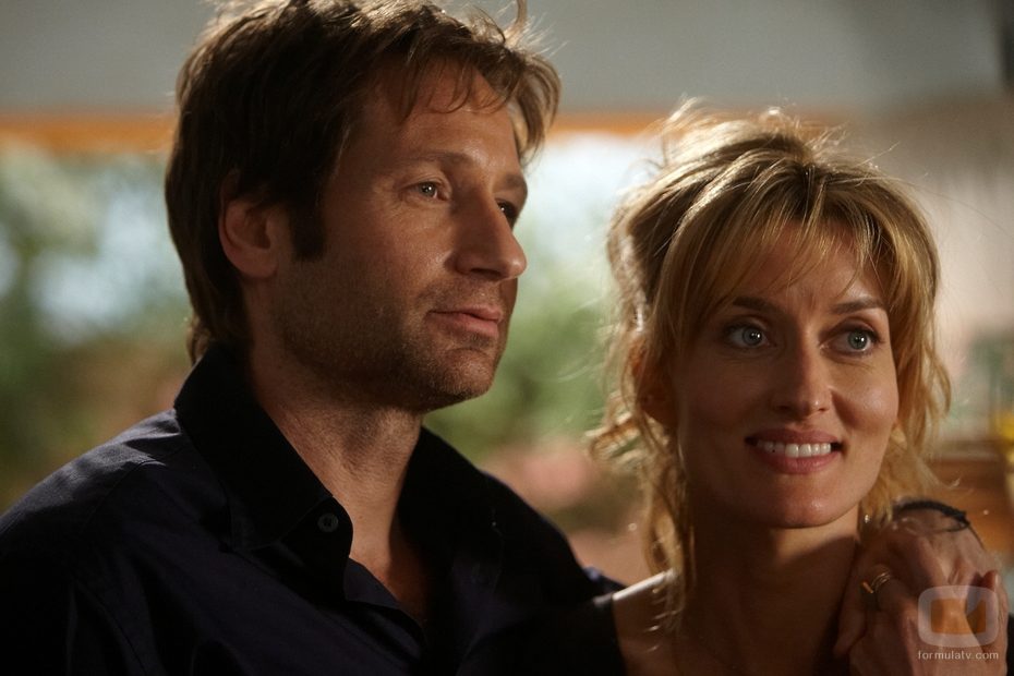 Natascha McElhone y David Duchovny
