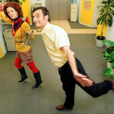 Carlos Chamarro y Marta Belenguer en 'Camera Café'