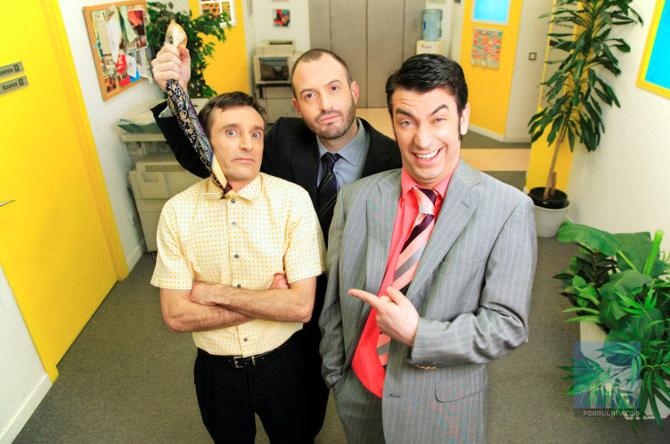 Arturo Valls, Carlos Chamarro y Álex O'Dogherty en 'Camera Café'