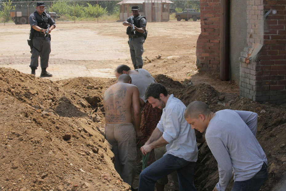 Presos excavando en 'Prison Break'