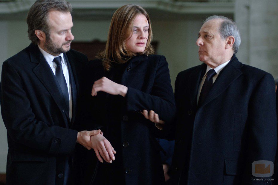 Miguel y Vicente, junto a Paula