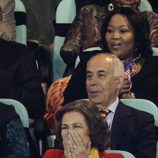 La Reina Sofía siguió el partido Alemania - España con interés