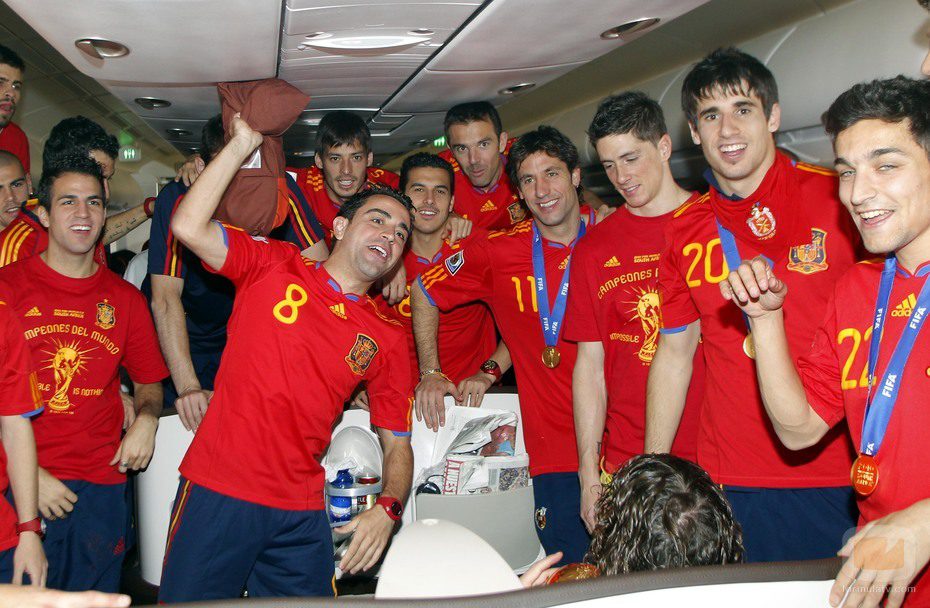 La Selección Española vuelve a casa