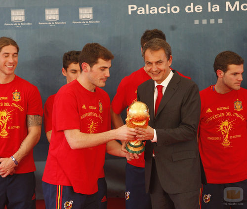 Zapatero, Íker Casillas y la Copa del Mundo