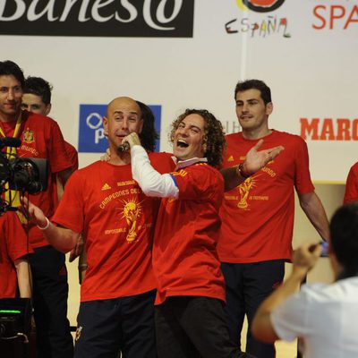 Pepe Reina canta con David Bisbal