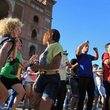 Ex-concursantes de 'Fama' en Las Ventas de Madrid