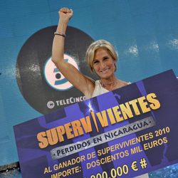 María José Fernández, ganadora de 'Supervivientes 2010'